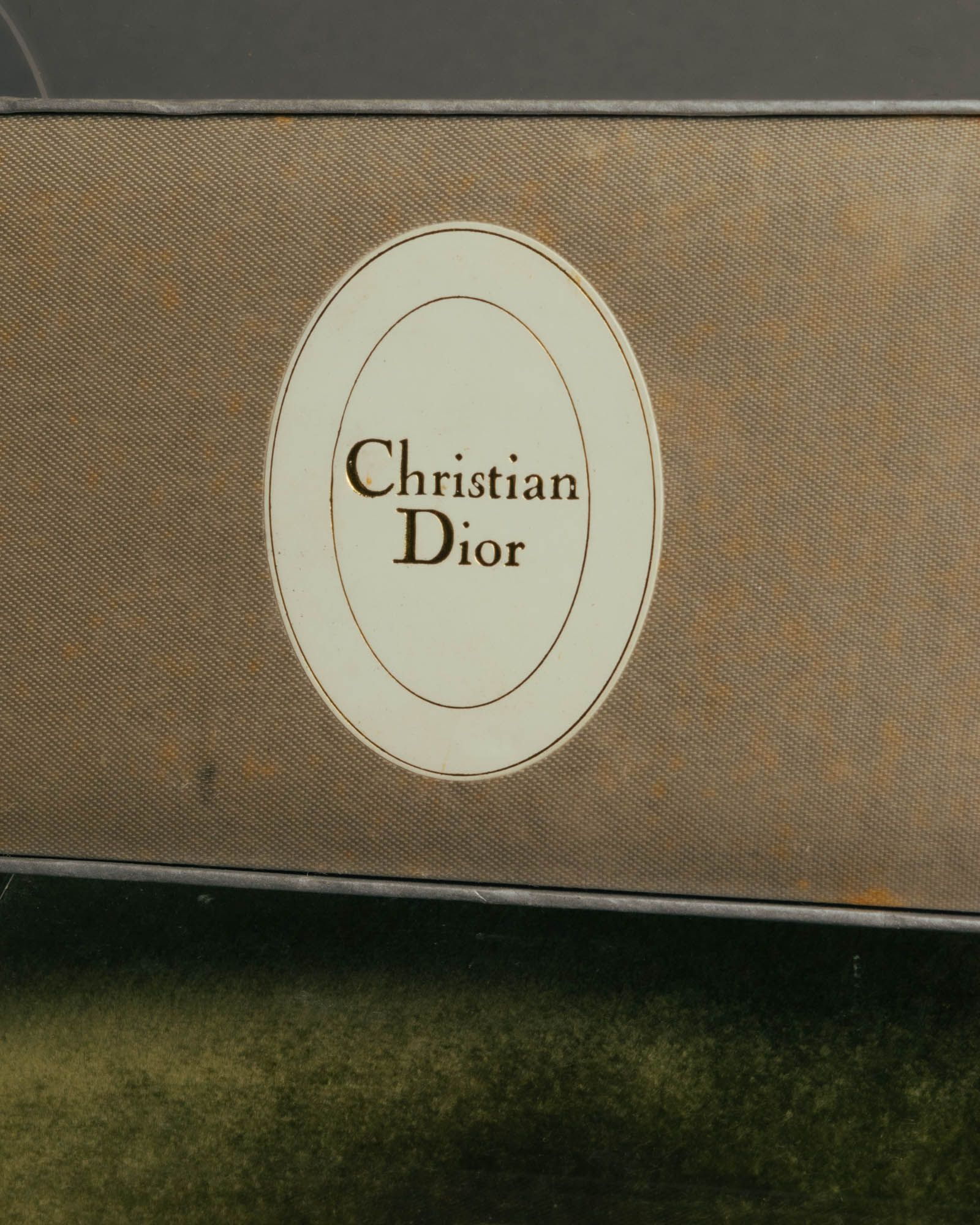 "Christian Dior" 90's-00's Gold tone logo charm pendant necklace