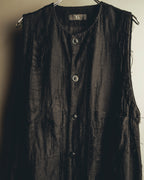 -SPECIAL- "Y's" 21SS Textured sleeveless long vest