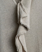 "Y's" Linen cotton mix ruffle design tank top