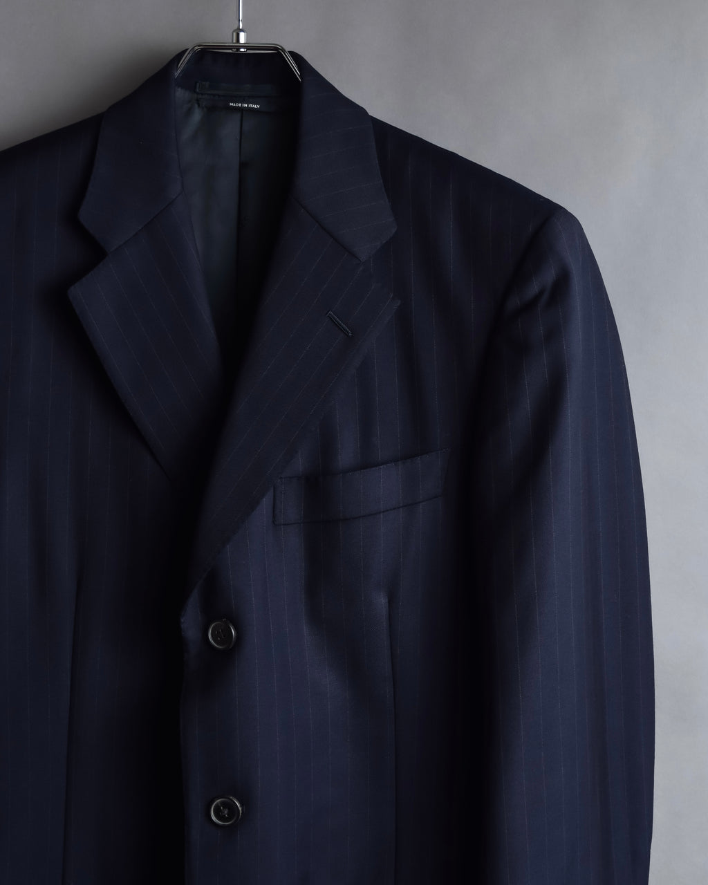 "HERMES" Pinstripe relaxed tailored jacket