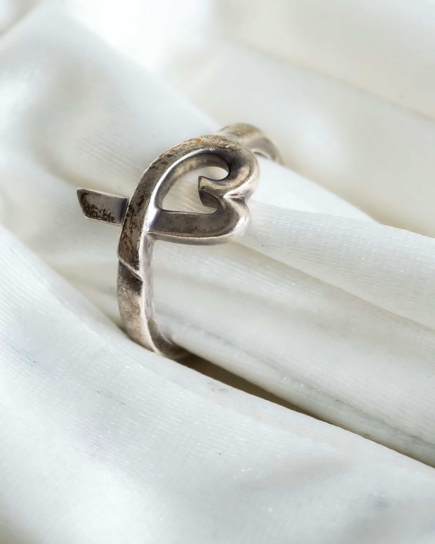 "Tiffany&Co" Silver 925 loving heart ring