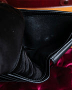 "Dior" Logo engraved bi-fold leather wallet