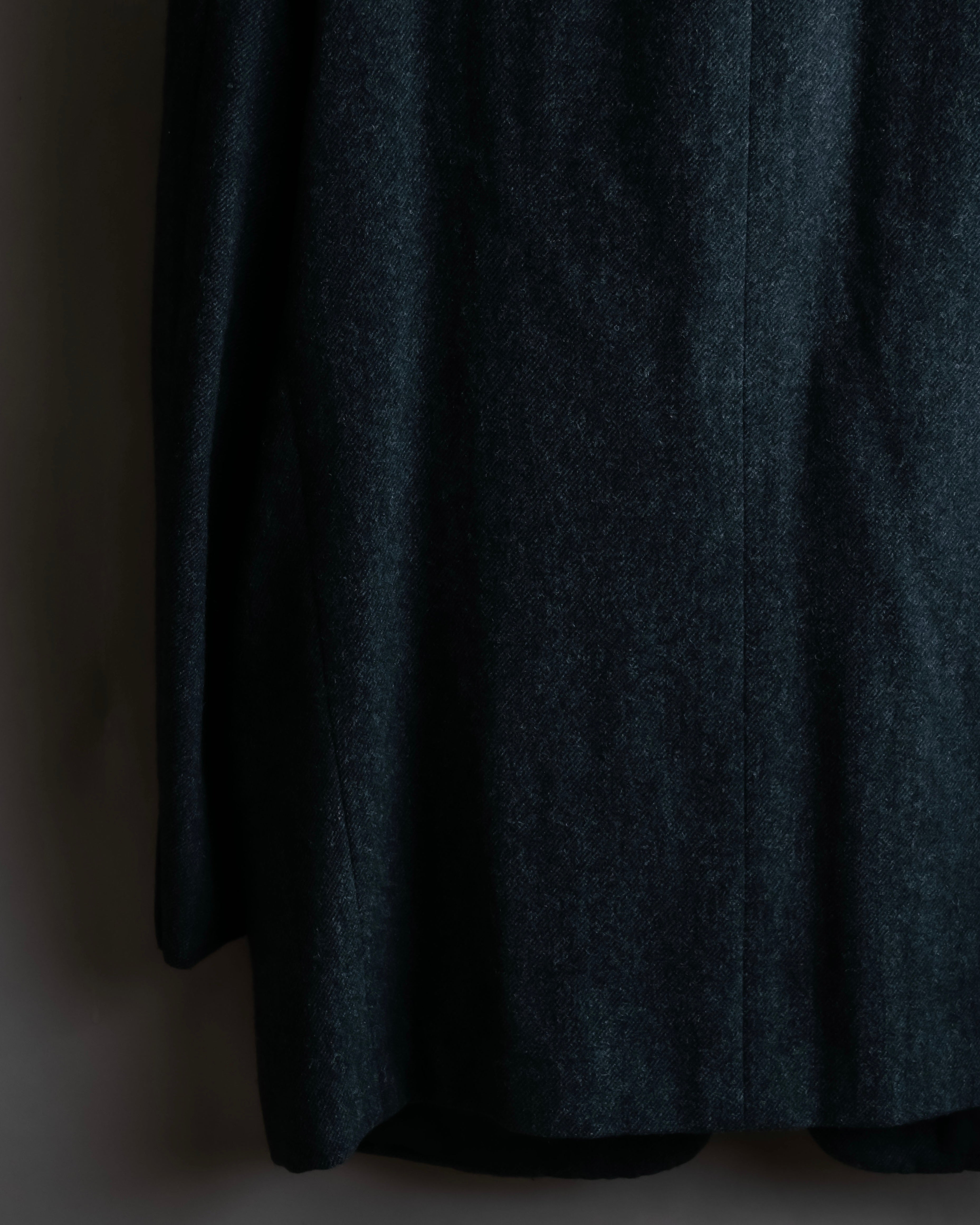 "COMME des GARCONS HOMME DEUX" Box silhouette heather grey tailored jacket