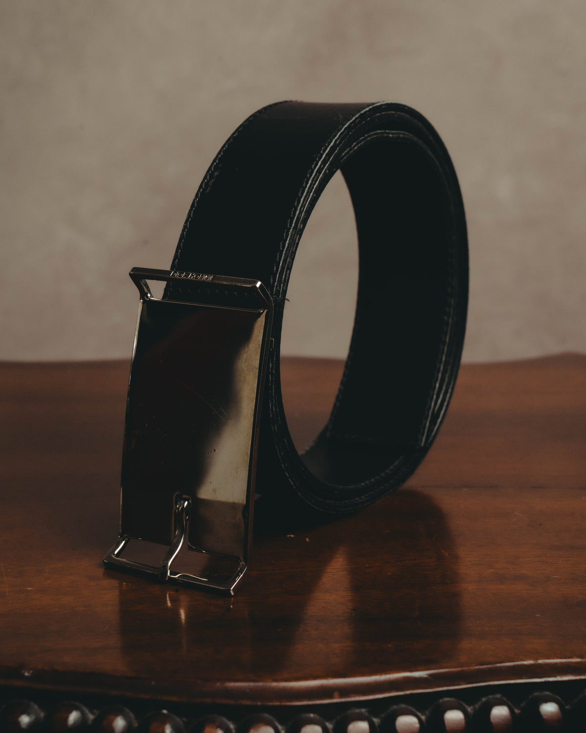 "Dior Homme" 00's Minimalist leather belt