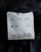 "JEAN-LOUIS SCHERRER" Lace frill design ribbon attached jacket