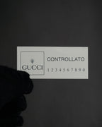 –SPECIAL– "GUCCI" 90’s Architectural oval hardware box calf handbag