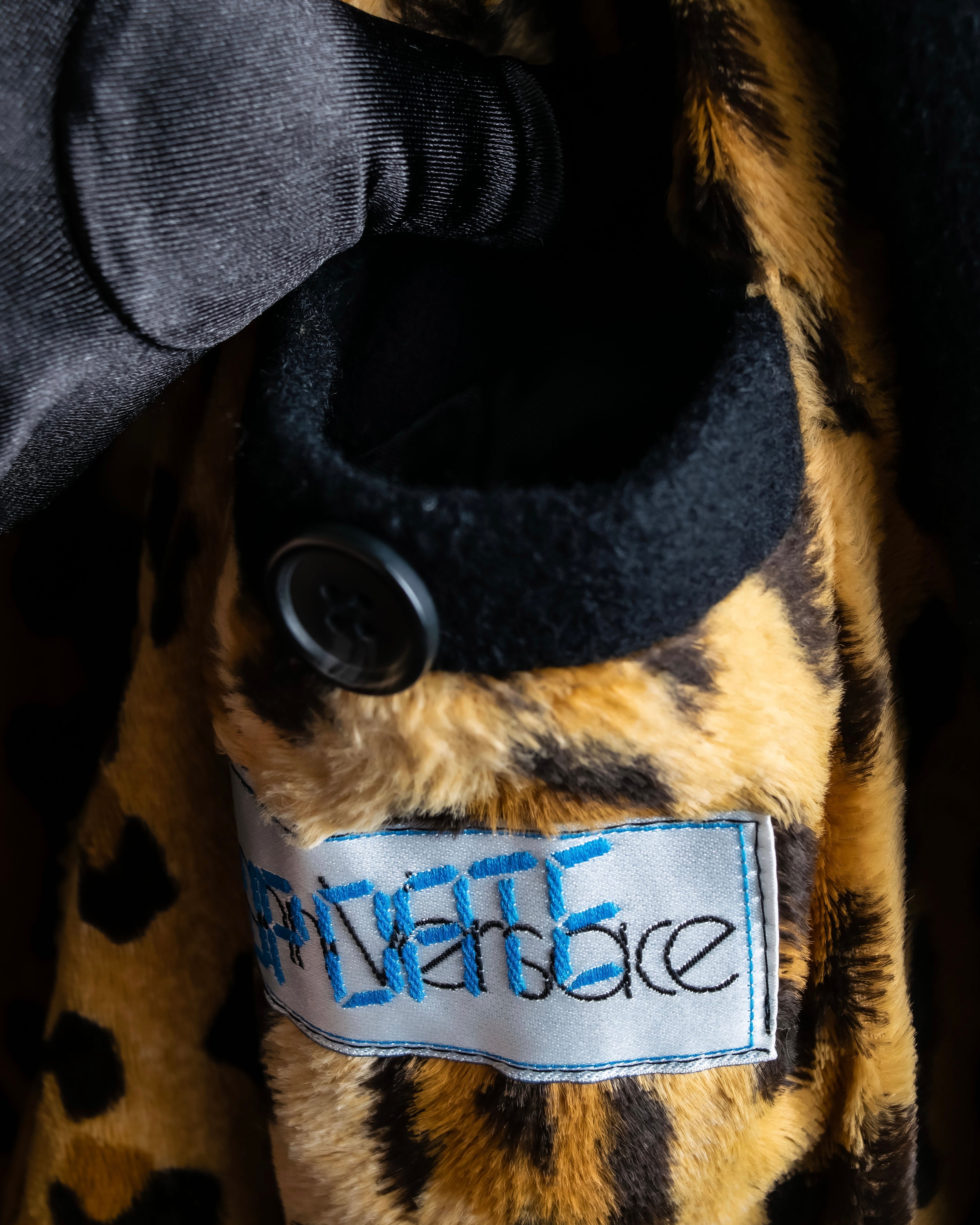 "GIANNI VERSACE UPDATE"
 Fur trimmed wool cashmere maxi double breasted coat