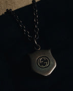 "GUCC" 2016-21 年龄纯银老虎头吊坠项链