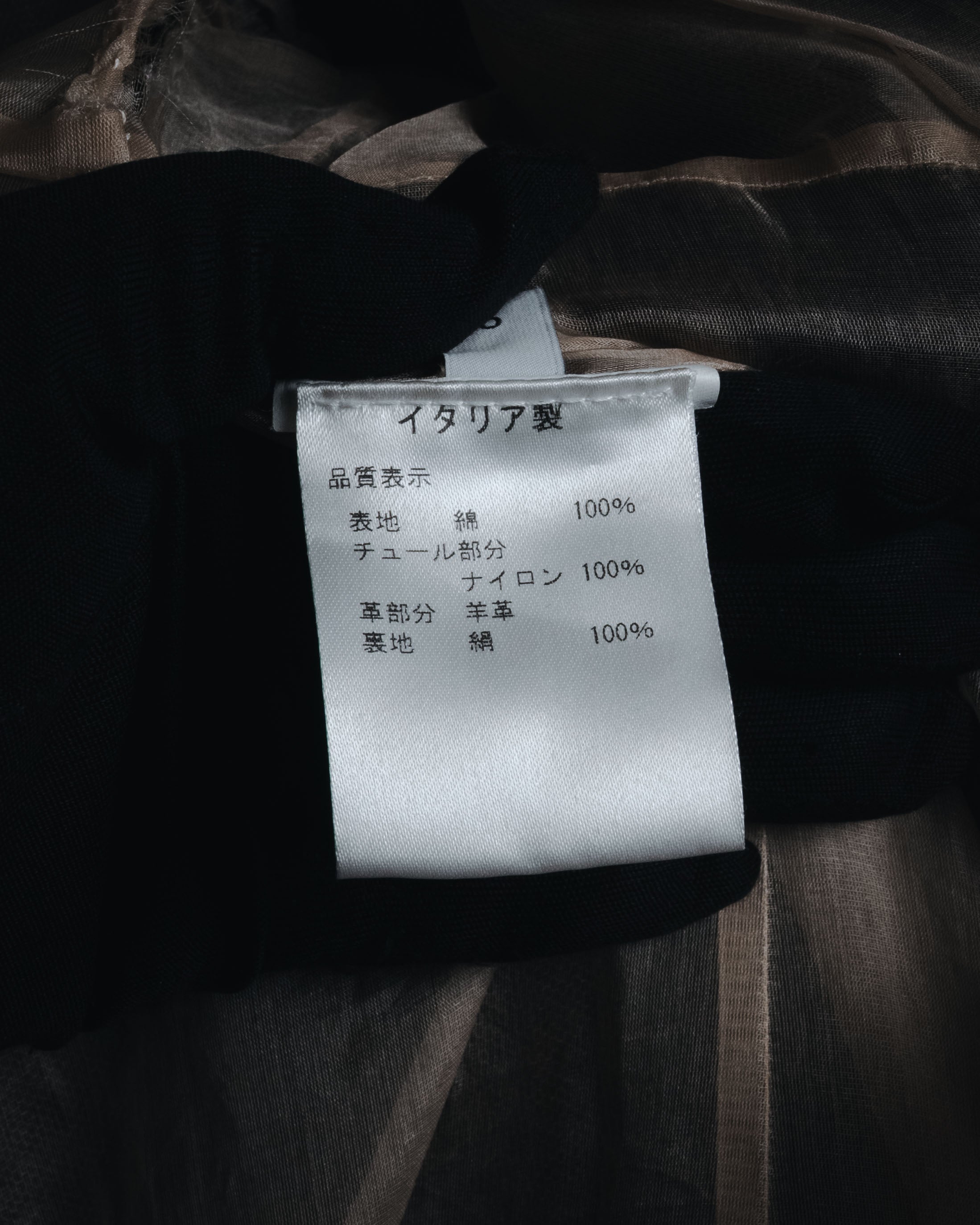 –SPECIAL– "VALENTINO"
Early 2010s lace and leather double-breasted jacket