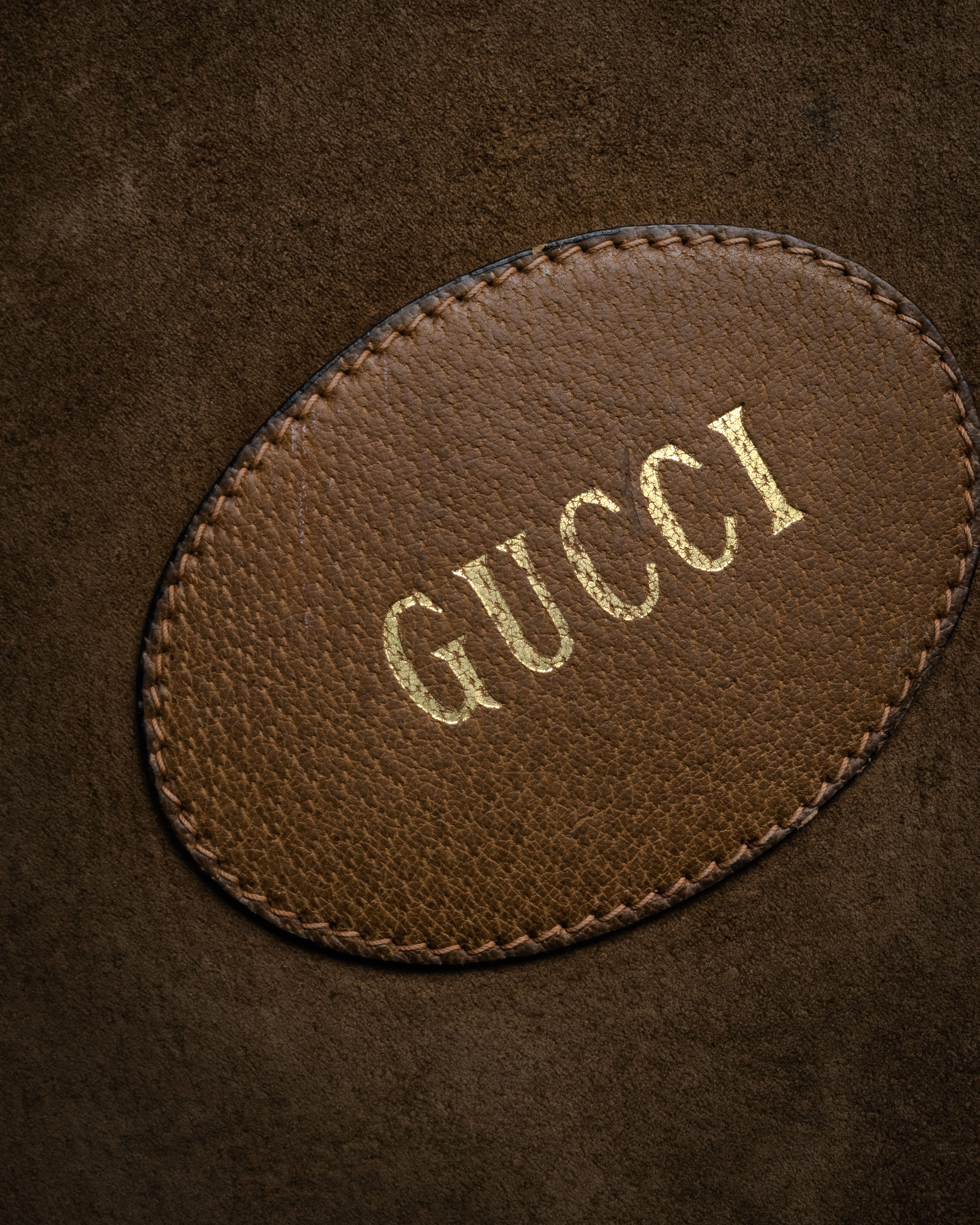 GUCCI (グッチ) - ハンドバッグ - ブラウン - ヴィンテージ スエード