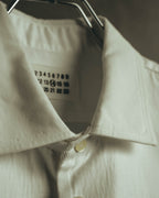 “Maison Martin Margiela” Replica 00’s-10’s Line 14 textured bib white shirt