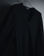 "Dolce & Gabbana" Minimal v-neck fine knit sweater