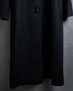 "BALMAIN" Raglan sleeve 100% cashmere stand collar coat