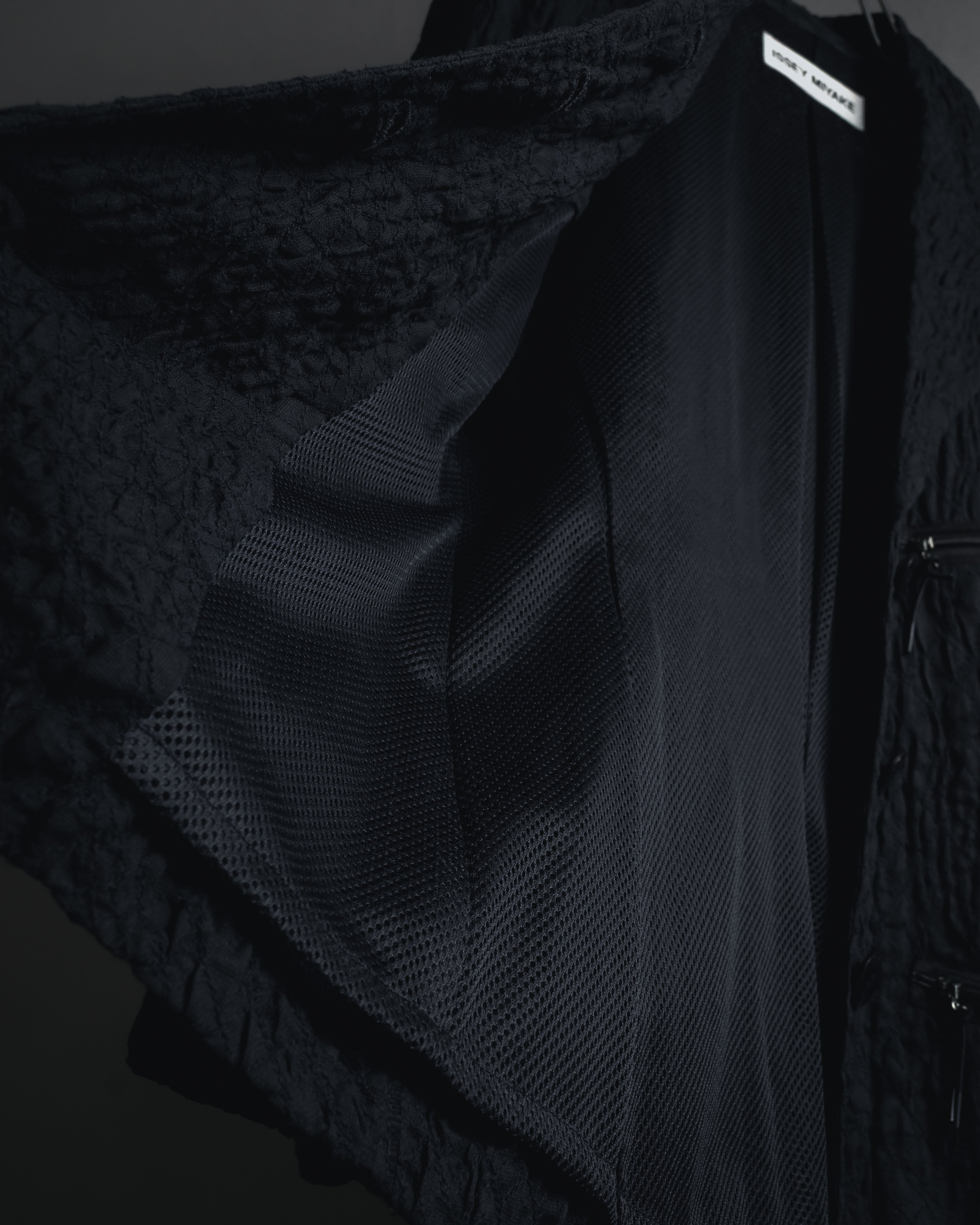 "ISSEY MIYAKE" 98SS Cotton shrunken tailored jacket