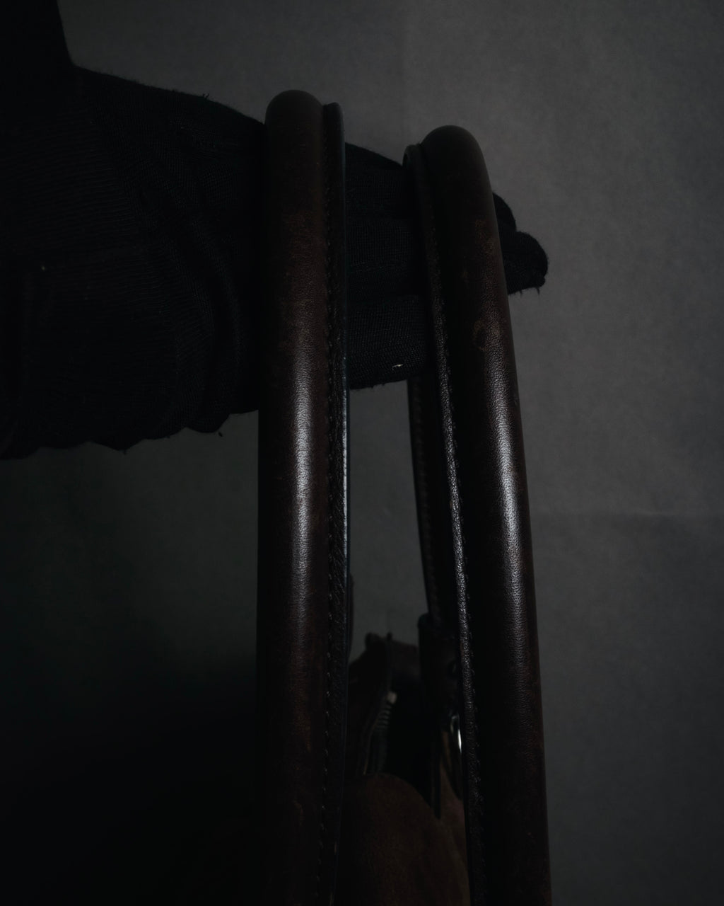 "Salvatore Ferragamo" 00’s suede gancini gathered bowling bag