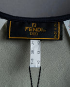 "FENDI" Embroidered check maxi onepiece