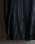 "Dolce & Gabbana" Pinstripe vertical lines emphasized tailored jacket