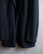 "GIORGIO ARMANI" Beautiful drape navy wool set up