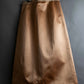 "GUCCI" 100% silk glossy cropped length skirt