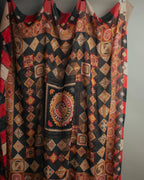 "Salvatore Ferragamo" 2010's Geometric tribal print silk scarf