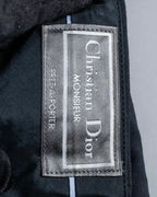 "Christian Dior" Mohair blend straight silhouette slacks
