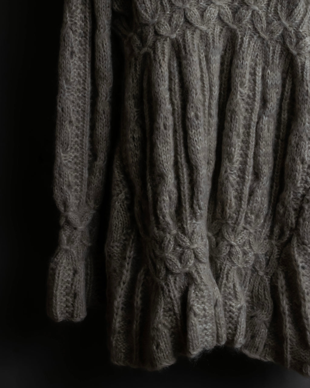 "ERMANNO SCERVINO" Three-dimensional knit long cardigan