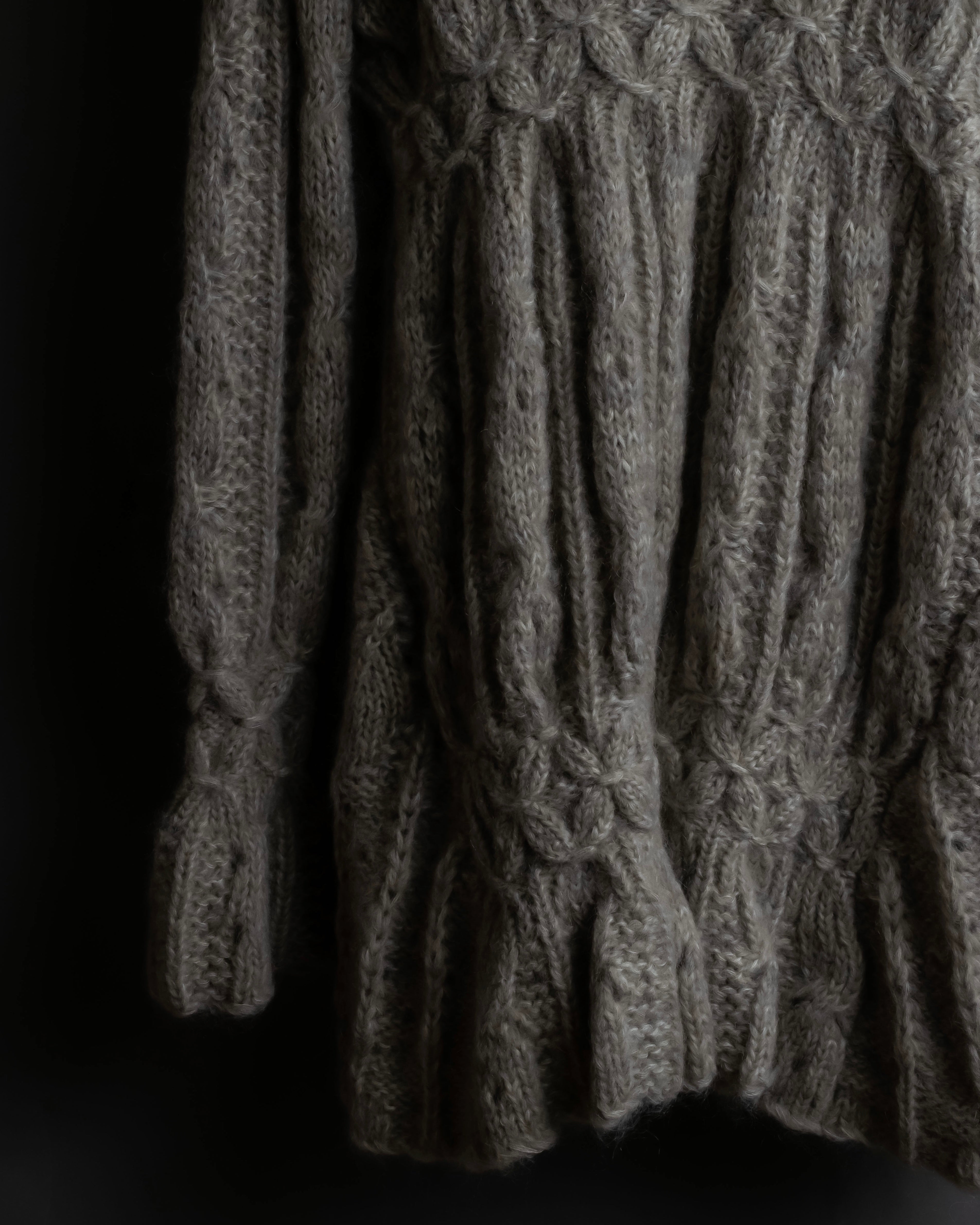 "ERMANNO SCERVINO" Three-dimensional knit long cardigan