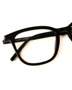 SAINT LAURENT/ Square Flame Black Rimmed Glasses