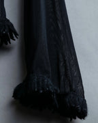 “Jean Paul Gautier” Fringe detailed  asymmetry shear top