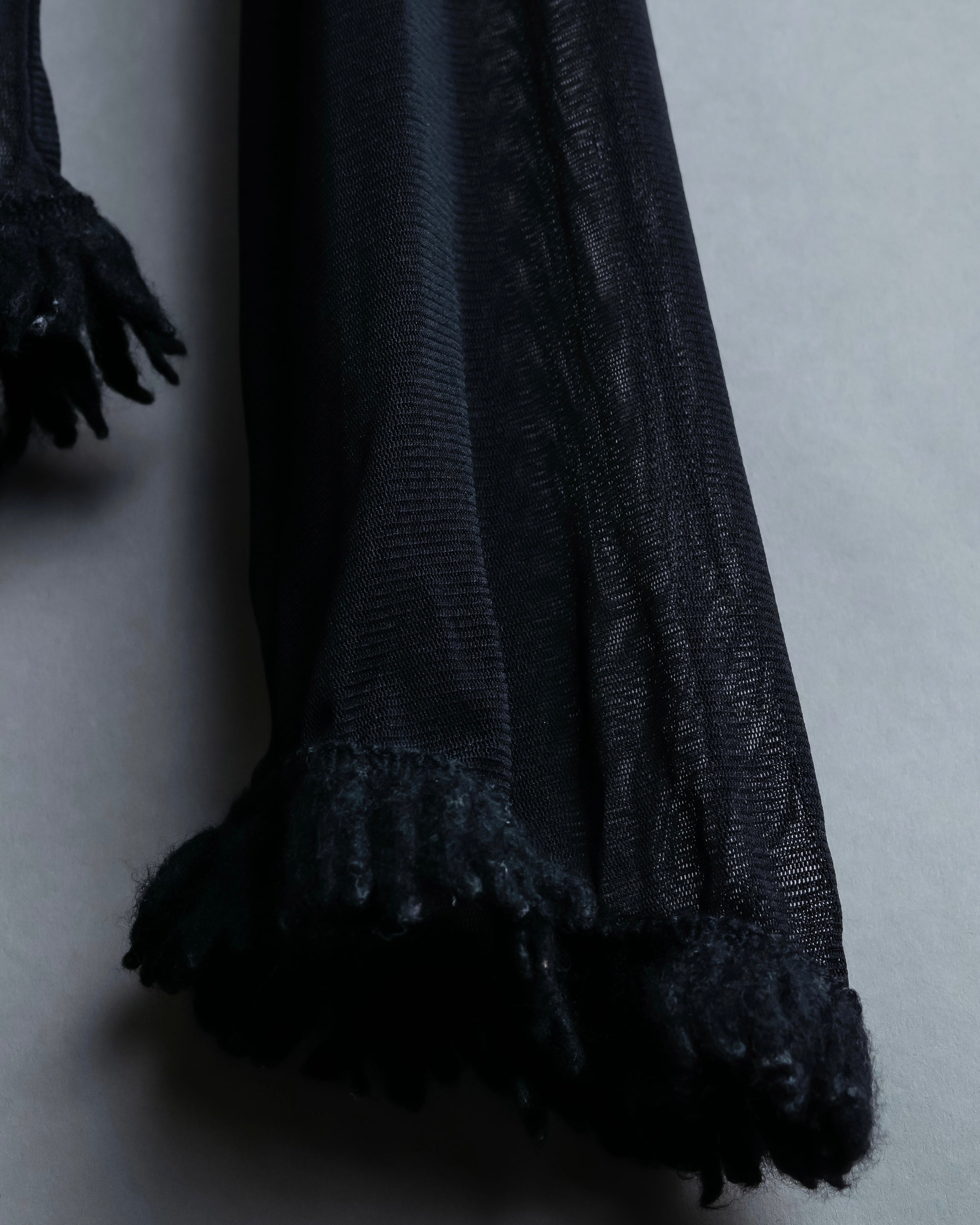 “Jean Paul Gautier” Fringe detailed  asymmetry shear top