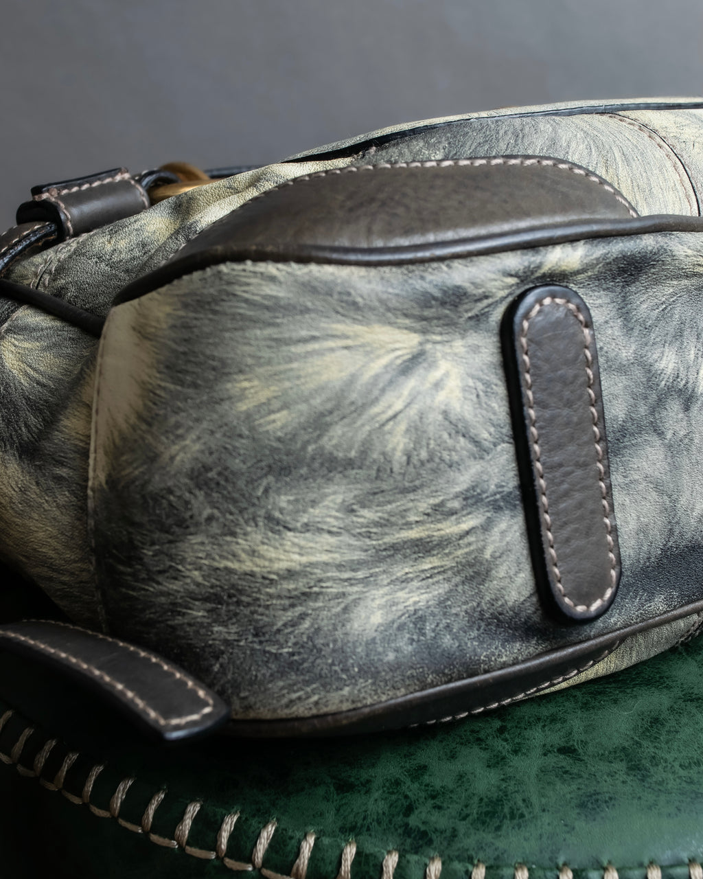 "DOLCE &amp; GABBANA" Miss edge series calf leather 2 way bag