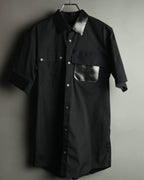 "Jil Sander" 2015-16 coated panel short sleeve shirt
