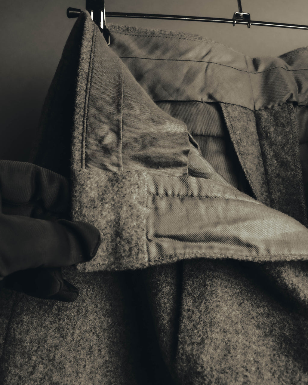 "tricot COMME des GARÇONS" 90's Brushed wool wide trousers