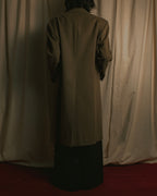 "CHRISTIAN DIOR MONSIEUR" 80's-90's Classic tailored wool melton chester coat