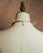 -SPECIAL- "CHANEL" 90's-00's Sculptural pearl fringe choker necklace