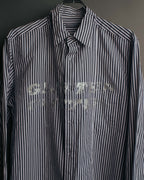 "COMME des GARCONS HOMME" 00's Graphic striped long sleeve shirt