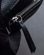 "MAISON MARGIELA" Grained leather envelope compact wallet