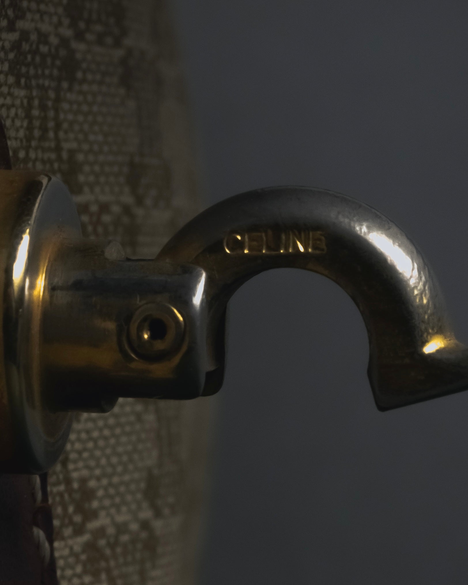 "CELINE" 80’s macadam canvas shoulder bag