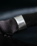 "GUCCI" Striped design sterling silver ring