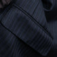 "BURBERRY" 2B tailored jacket & tapered silhouette slacks pinstripe pattern set up