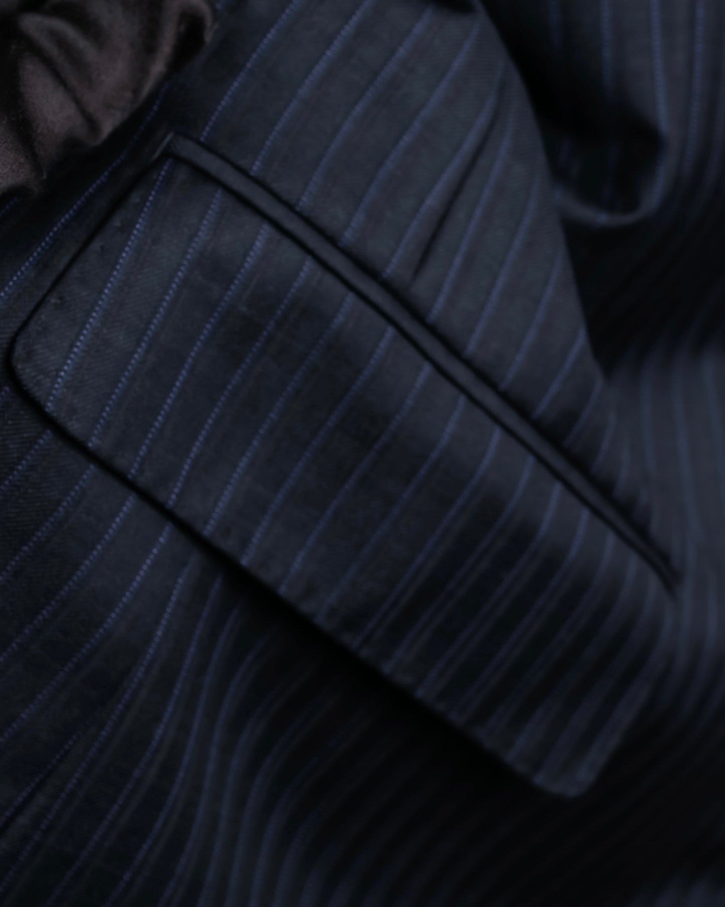 "BURBERRY" 2B tailored jacket & tapered silhouette slacks pinstripe pattern set up