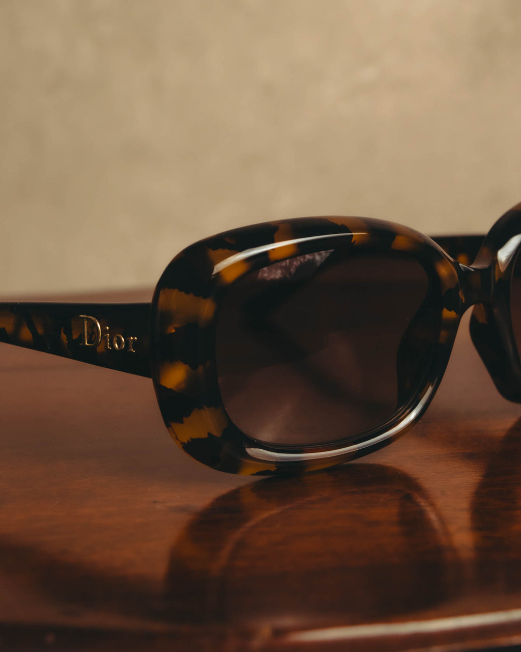 -SPECIAL- "Christian Dior" 90's Tortoiseshell oversized square sunglasses