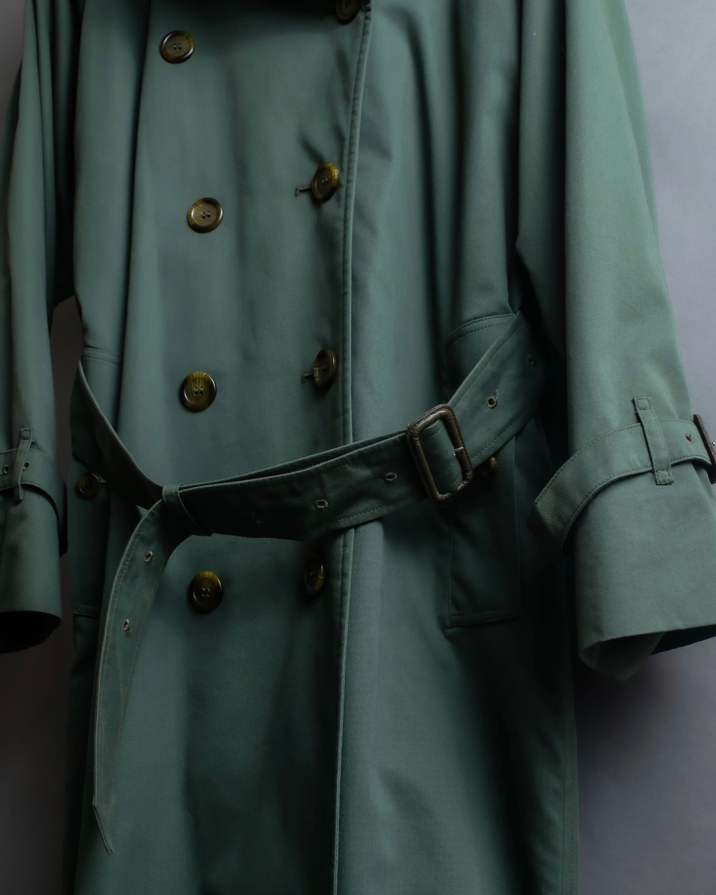 "BURBERRYS" Military detail oversized belted trench coat