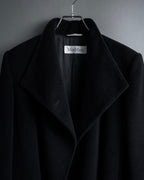 "Max Mara" 90's Asymmetrical front long chester coat