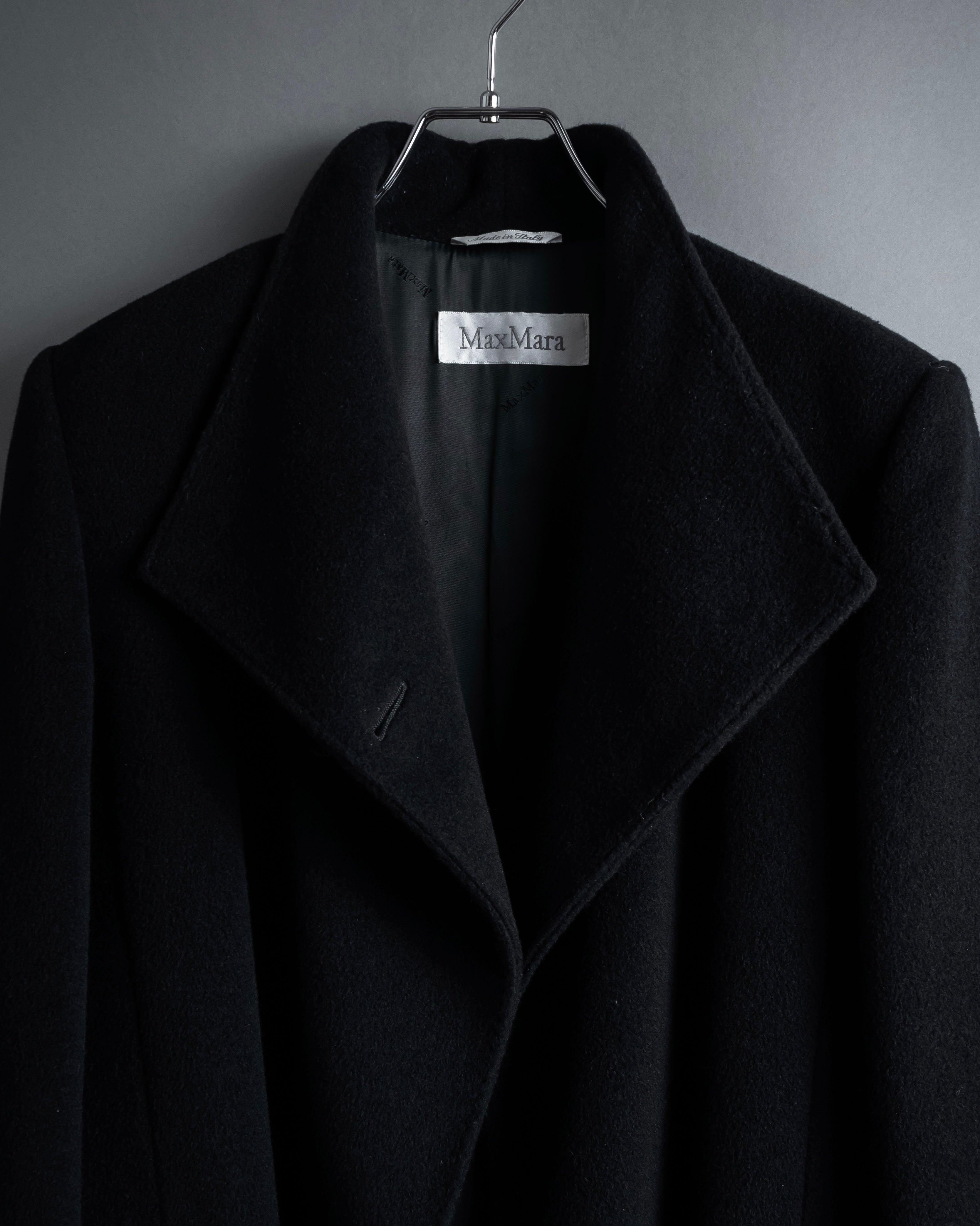 "Max Mara" 90's Asymmetrical front long chester coat