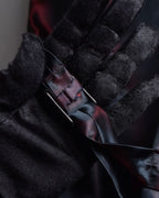 "GIORGIO ARMANI" Deep satin backed tailored wool vest