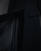 –SPECIAL– "CHANEL" 04SS sculpted princess-line wool crepe coat