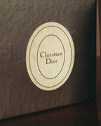 "Christian Dior" 80's-90's Gold chain clip-on earrings