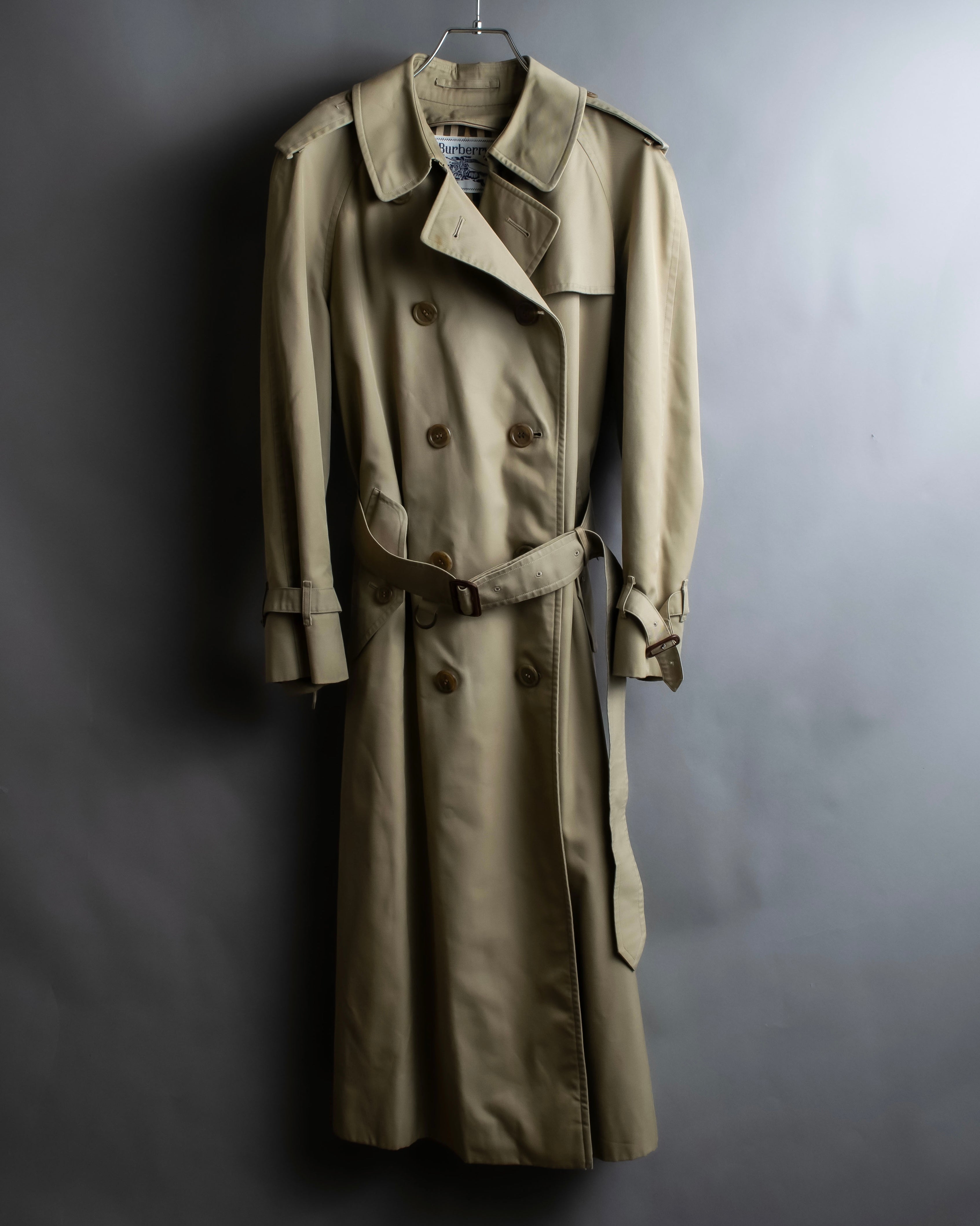 "BURBERRYS" Military detail long trench coat