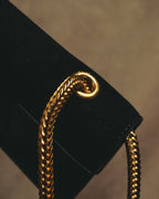 -SPECIAL- "Saint Laurent" 2013-2017 Betty suede and leather geometric flap chain shoulder bag